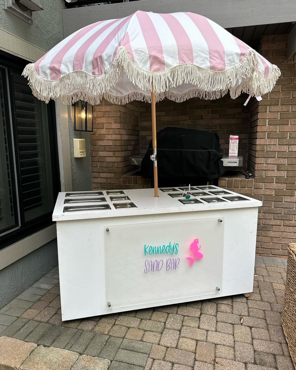 Collapsible Cotton Candy Cart with Top