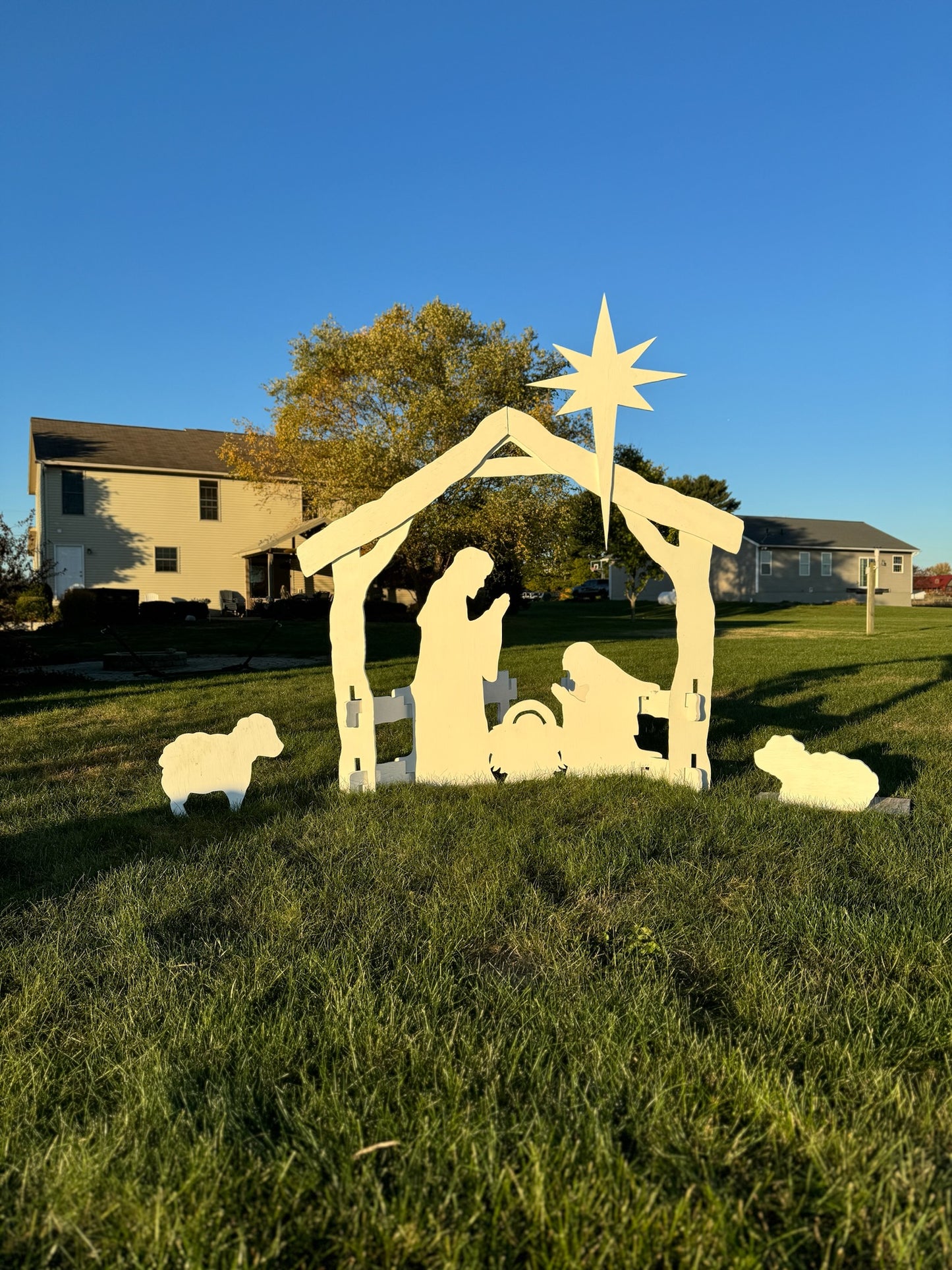 Yard Nativity Scene