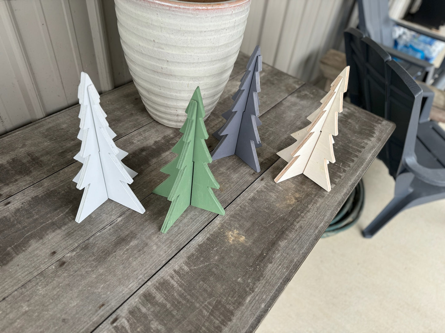 3 dimensional Christmas trees