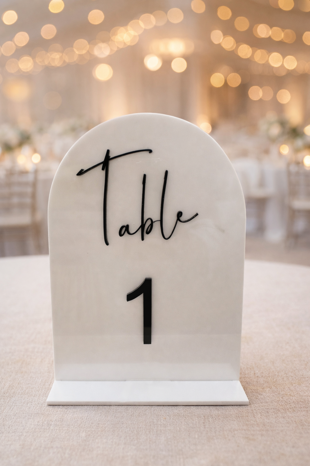 Wedding table numbers