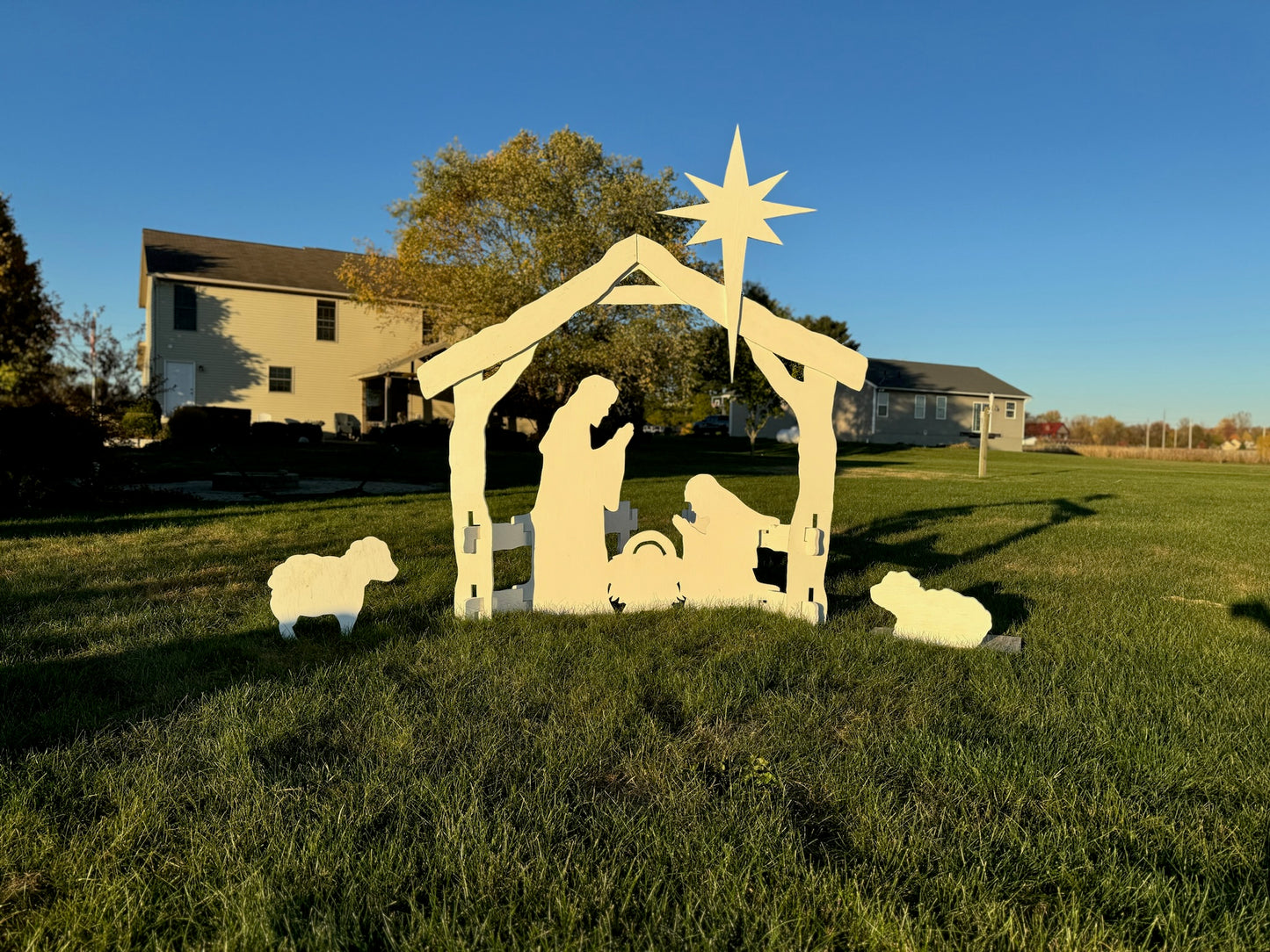 Yard Nativity Scene