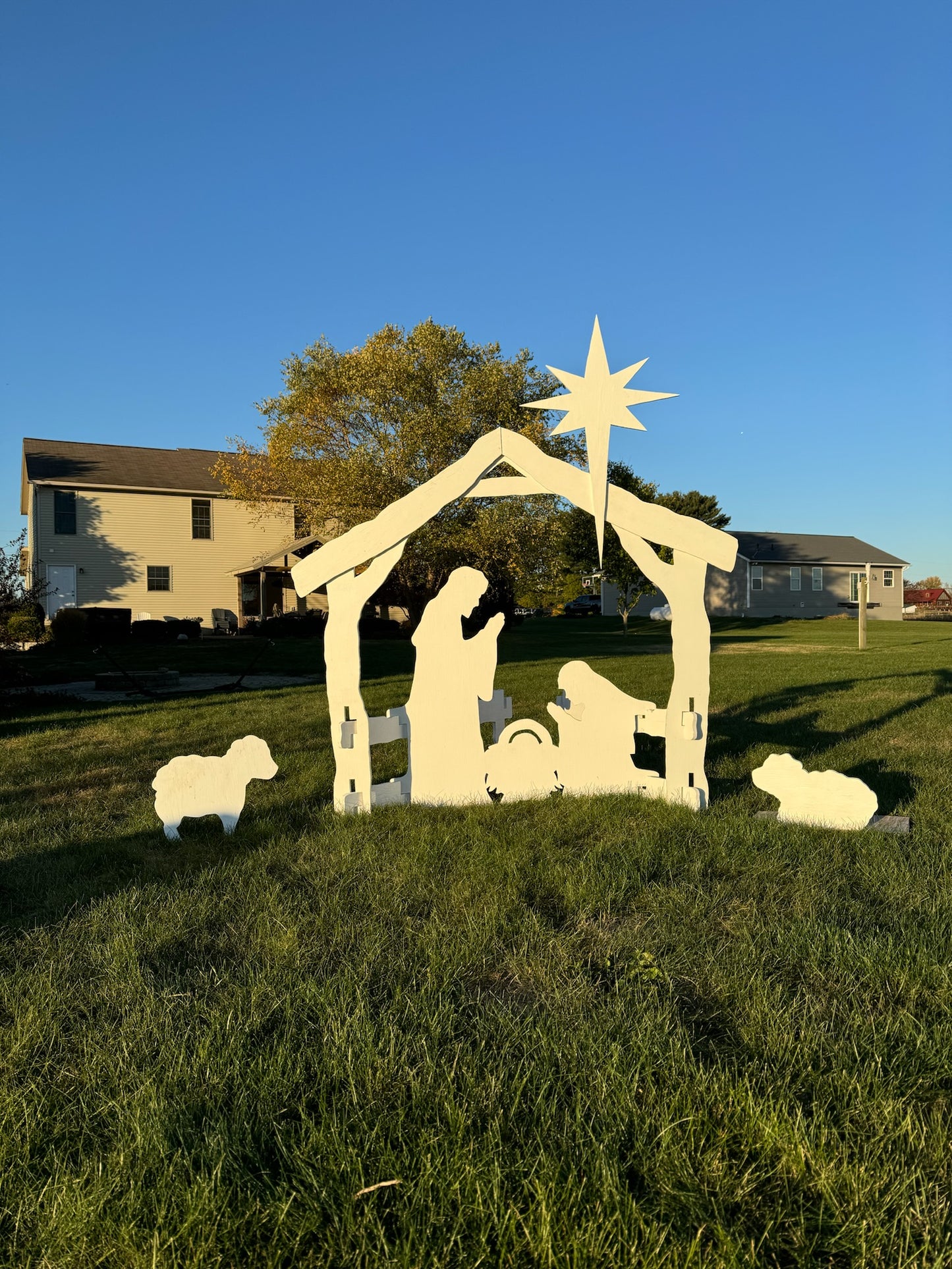 Yard Nativity Scene