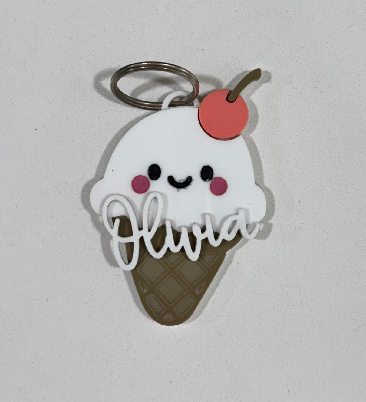 Ice Cream Cone Bag Tag
