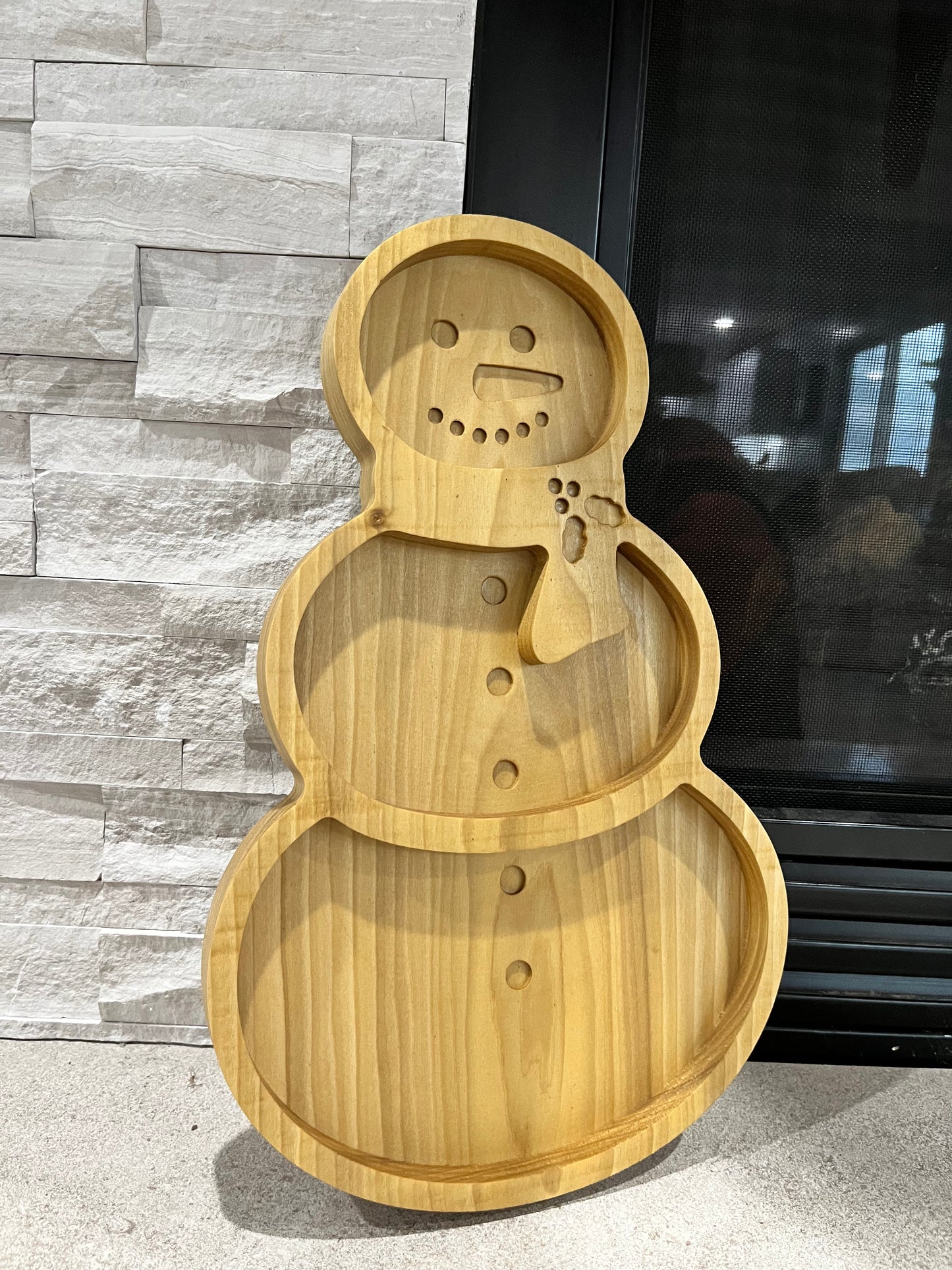 Snowman Serving Tray