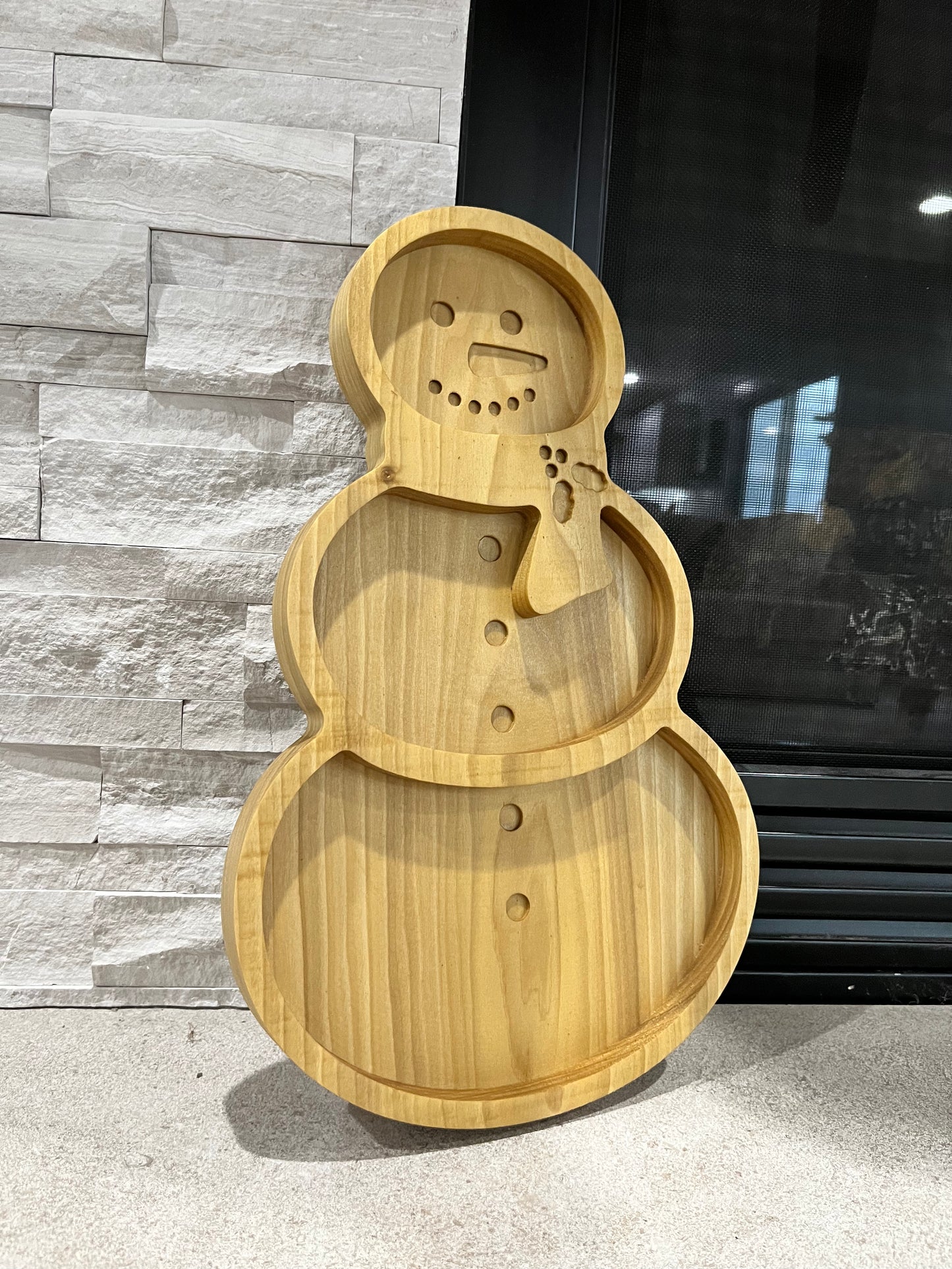 Snowman Serving Tray