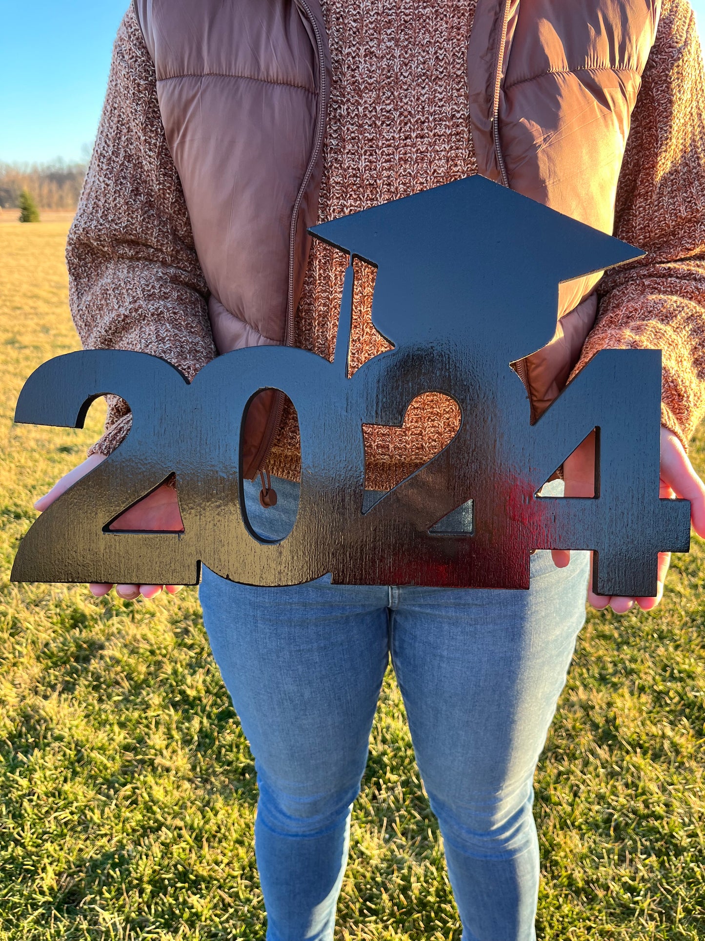 2024 Grad Wood Cut-OUt